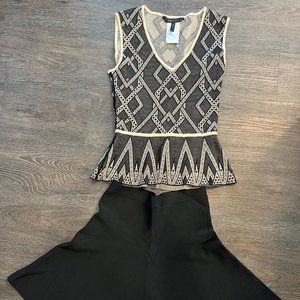 BCBG Matching Top & Skirt Set